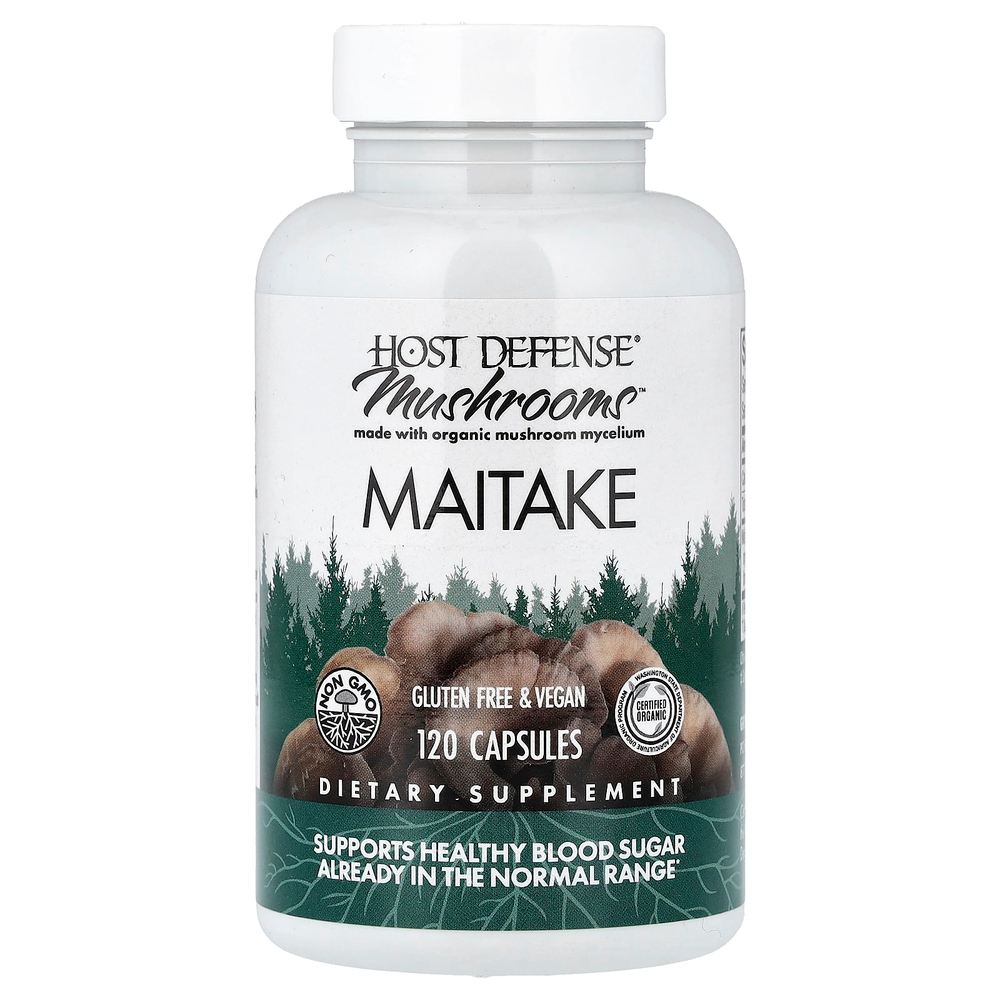 Host Defense, Mushrooms™, гриб-баран, 120 капсул (0,5 г в 1 капсуле)