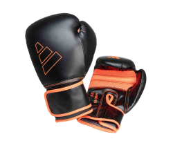 Перчатки боксерские Hybrid 80 черно-красные adiH80