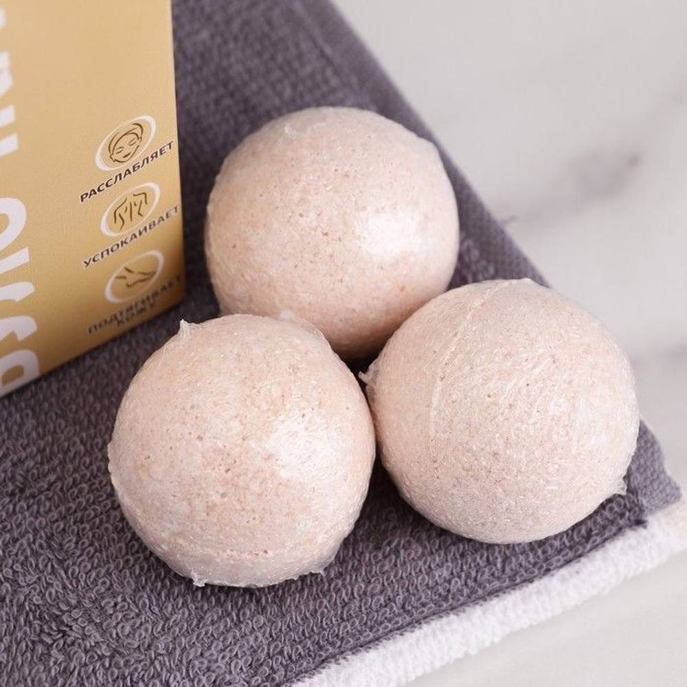 Набор из 3 бомбочек для ванны Relax с ароматом булочки (Цвет: не задано)