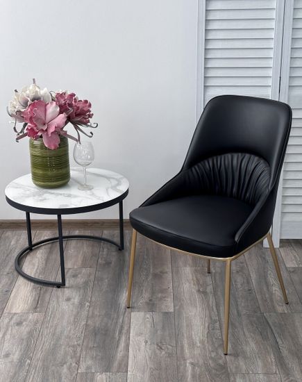 Стул ABRIOLA Black Ti-25, PU / бронзовый