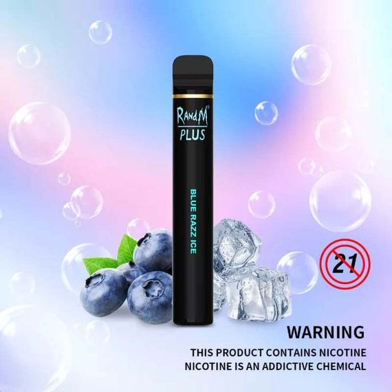 RandM 800 Plus - Blue Razz Ice (2% nic)