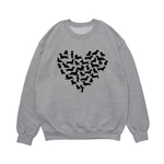 Свитшот "Сердце с силуэтами Такс"