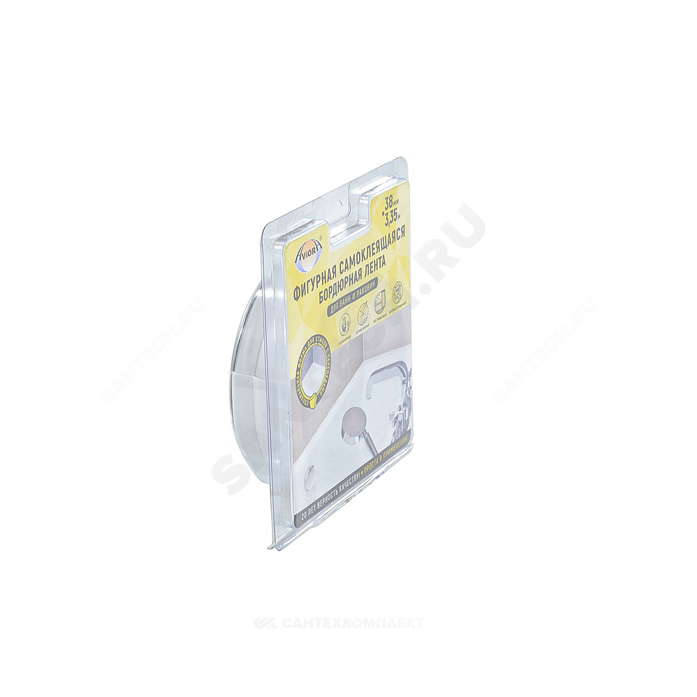 Лента бордюрная для ванн 3350x38 фигурная AVIORA 302-104