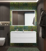 Тумба с раковиной BelBagno MARINO-CER-N-1200-2C-SO-BO-P Bianco Opaco