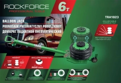 Домкрат подкатной пневматический 6т (h min-150мм,h max-400мм,?-300мм) RockForce RF-TRA1823