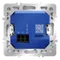 Выключатель встраиваемый VOLTUM S70 карточный 16А, (белый глянцевый) vls010701