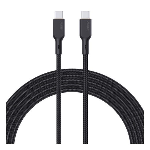 Кабель Aukey USB-C to USB-C 100 Вт 5А 1.8 м (СB-KCC102) черный