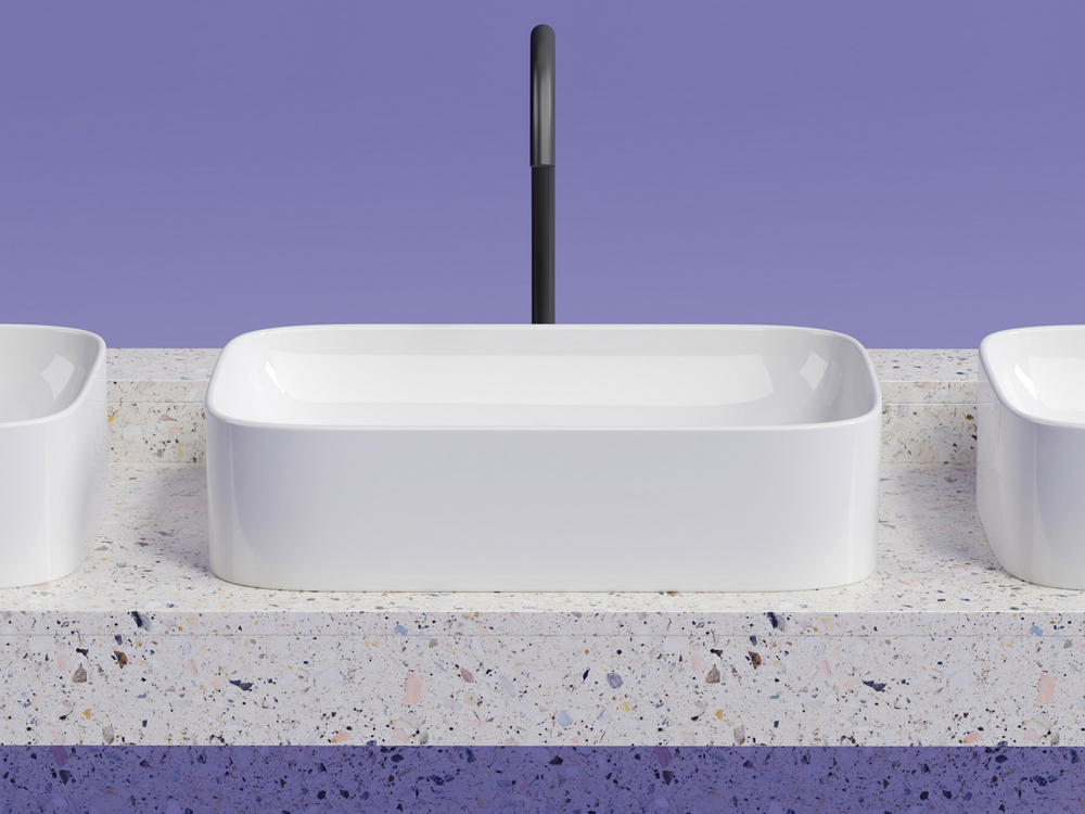 Умывальник чаша накладная прямоугольная Element 605x380x150мм