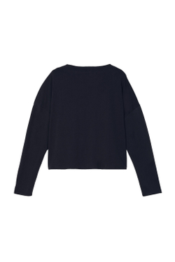 ZARA X BENITO ANTONIO ФУТБОЛКА УКОРОЧЕННОГО КРОЯ С ДЛИННЫМИ РУКАВАМИ, СИНИЙ