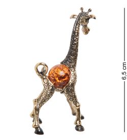 Народные промыслы AM- 296 Фигурка «Жираф» ср. (латунь, янтарь)