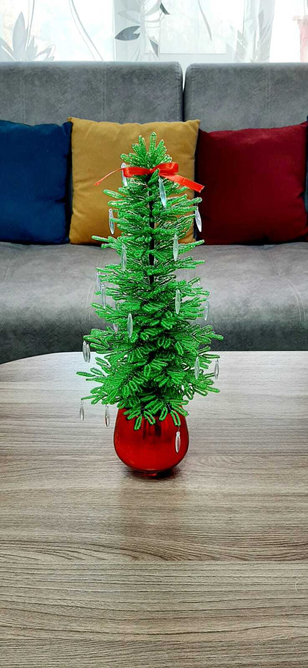 Елочка из бисера 39см