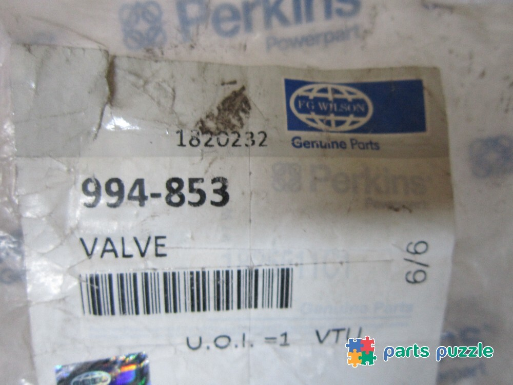 Клапан топливный "обратки" / VALVE АРТ: 994-853