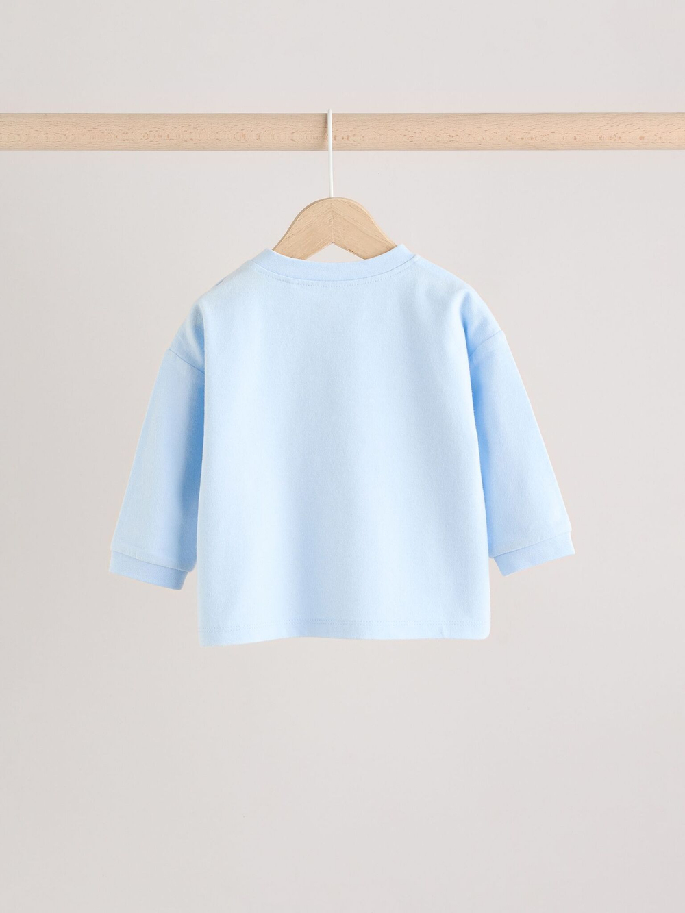 Лонгслив и брюки в комплекте для малышей Next E48-220, Бежевый, Голубой