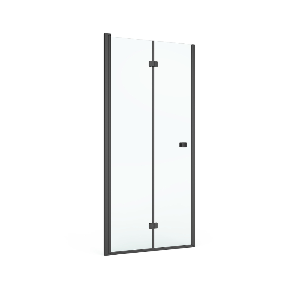 Дверь складная Roca Capital 900x1950, прозрачное стекло, черный M4509016M