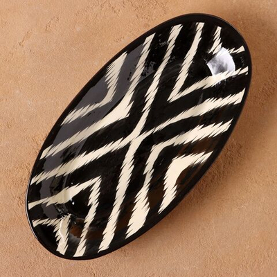 Селёдочница Риштанская Керамика Атлас , 24 см