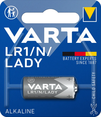 Батарейка Varta Alkaline Special N/LR1 , 850 mAh , ( 1 ) шт. в блистере, 04001101401