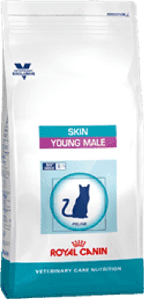 Royal canin 400г. Skin young male диетич. корм для взрослых кастр. котов с чувст. кожей  до 7 лет