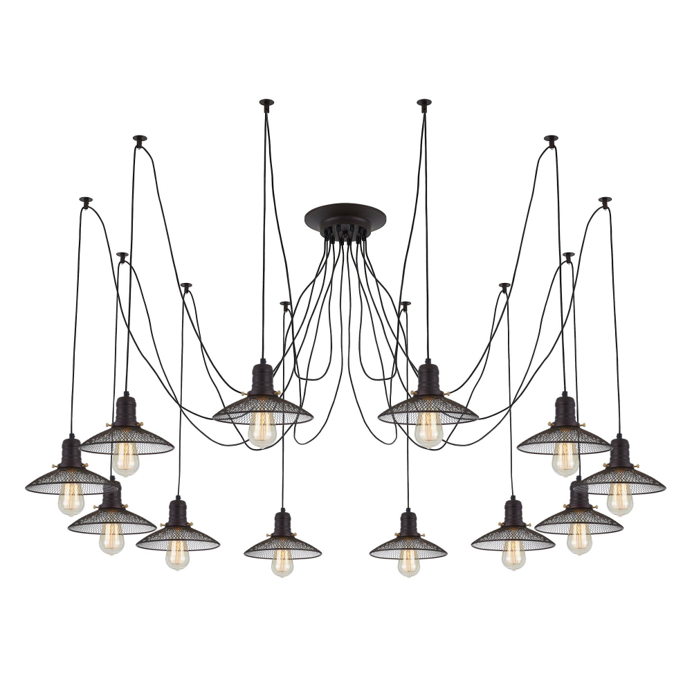 Citilux Эдисон CL451122 Люстра паук Венге