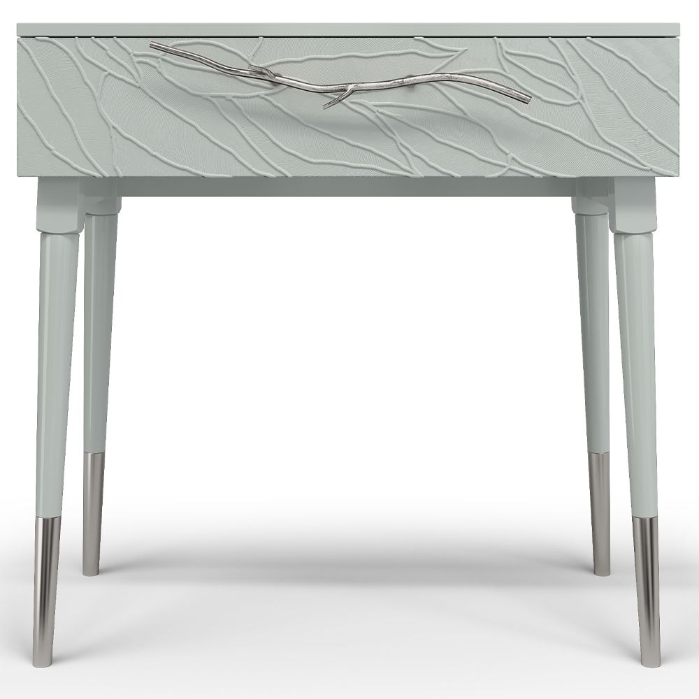 Консоль Арт Колор leaves Стайл Сильвер Серый дым