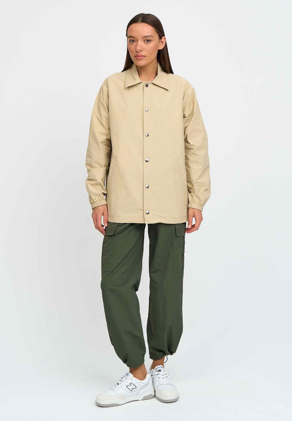 Куртка Kefirmaykifer Коуч Оверсайз песочный