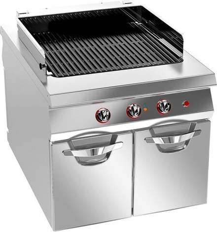 Гриль-мангал электрический с решеткой из эмалированного чугуна, линия Omega Angelo Po 08WGREV