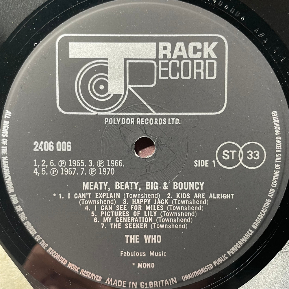 The Who ‎– Meaty, Beaty, Big & Bouncy (Англия 1971г.)