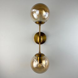 Бра Modo Sconce 2 Globes Gold By Imperiumloft