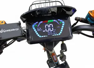 Электровелосипед WENBOX W33 PRO 1200W (60V/30Ah) с амортизаторами, большой дисплей фото №10