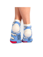 Носки медицинские мужские Babushka, "Белые киты", голубой, 41-45