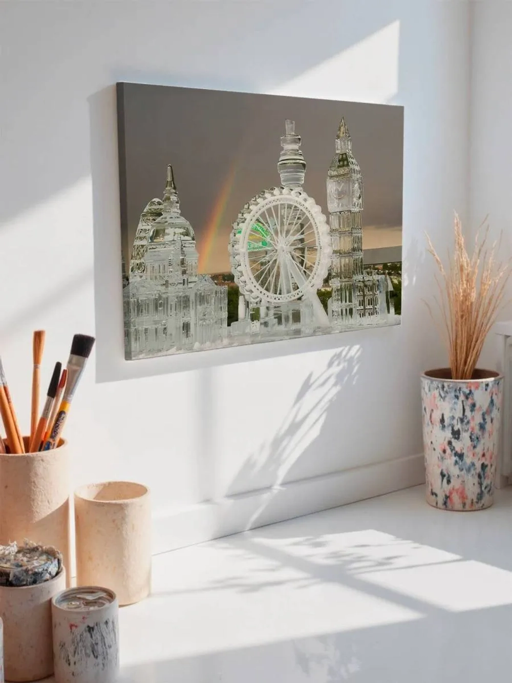 Картина на стену 40 X 50 Город из льда