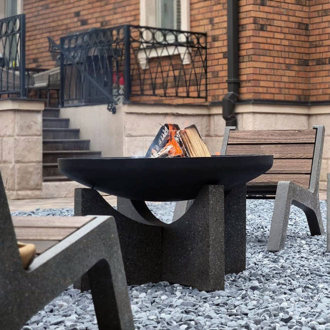 Чугунная чаша Concretika PREMIUM S100XL