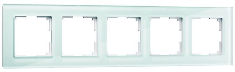 Рамка на 5 постов фисташковый