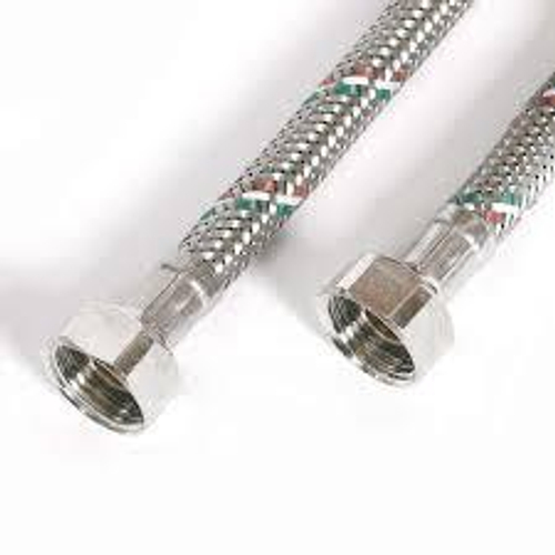 UNI-FITT Гибкая подводка для воды ВВ 1/2", 50 см, DN 8, оплетка из нержавеющей стали