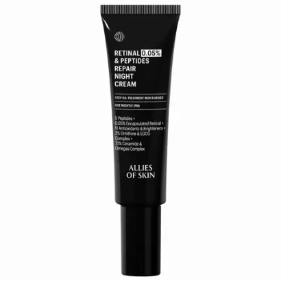 ALLIES OF SKIN Ночной восстанавливающий пептидный крем с 0,05% ретиналем Retinal 0,05% & Peptides Repair Night Cream