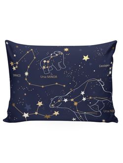 Постельное белье Сказка "Созвездия" 1,5-сп Наволочка 50х70 см 1 шт Простынь 150х215 см Пододеяльник 145х215 см, поплин