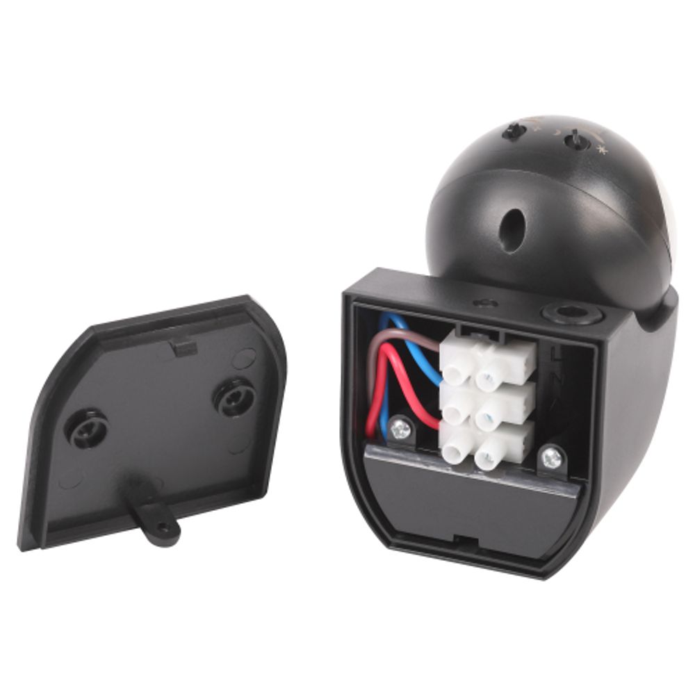 Датчик движения ЭРА MD 011 настенный инфракрасный 1200 Вт угол 180 градусов IP44, черный | Датчики движения