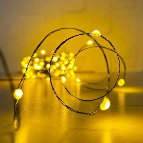 Гирлянда Капли 150 макро ламп цвета шампань, 1500 см., 8 режимов, Christmas DeLuxe (87760)