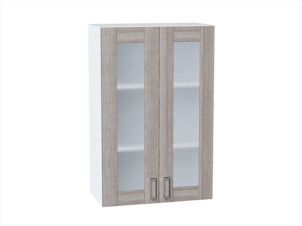 Шкаф верхний с 2-мя остекленными дверцами Лофт