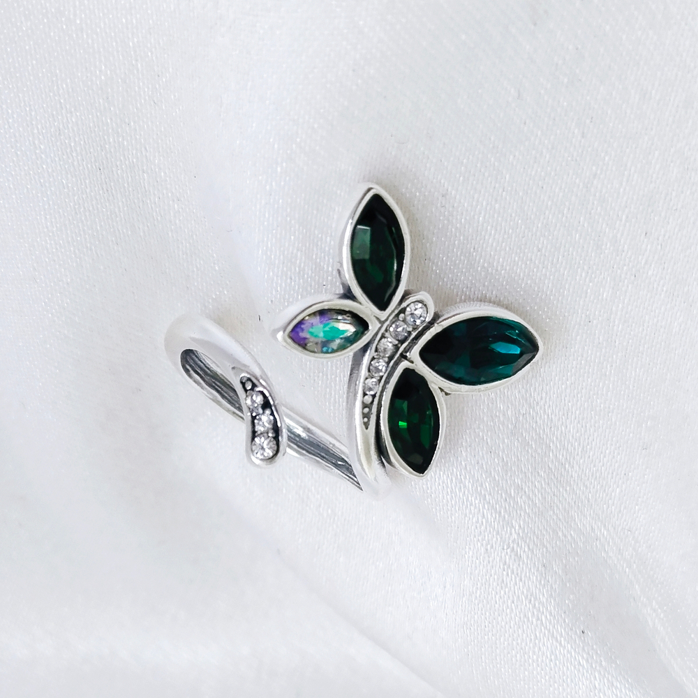 "Доминика" кольцо в серебряном покрытии из коллекции "Парк бабочек" от Jenavi
