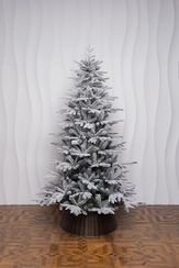 Искусственная елка Сибирская заснеженная 270 см., литая хвоя+пвх, ЕлкиТорг (66270)
