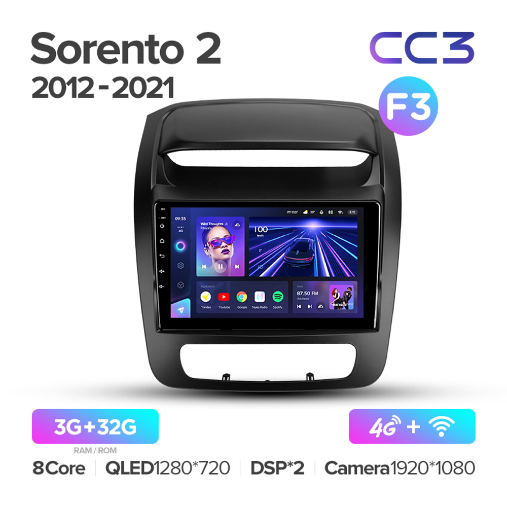 Teyes CC3 9"для KIA Sorento 2 2012-2022