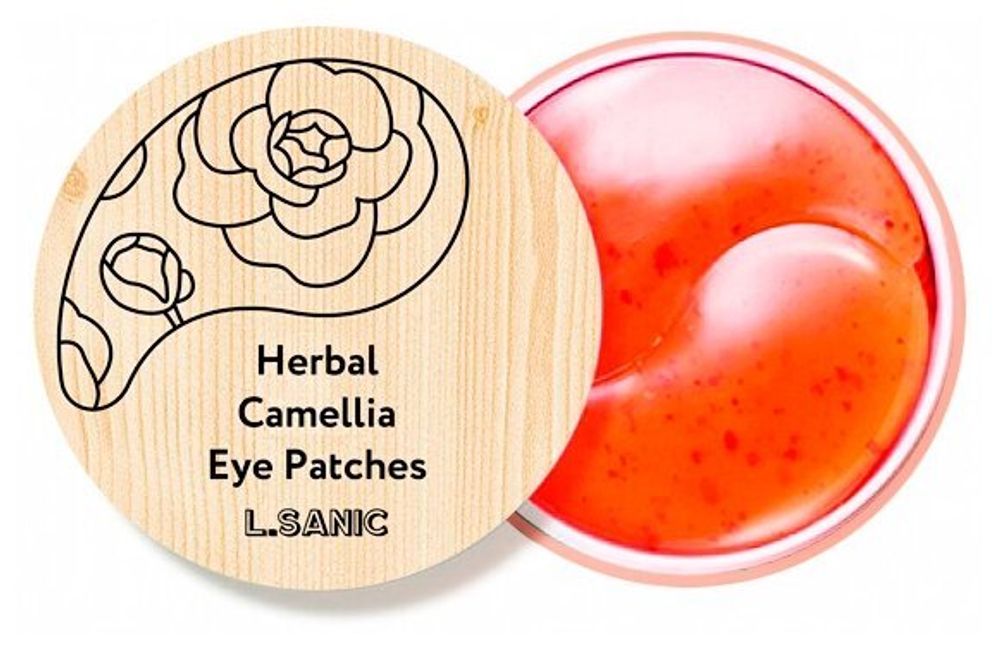 Гидрогелевые патчи с экстрактом камелии L.SANIC Herbal Camellia Hydrogel Eye Patches, 60 шт