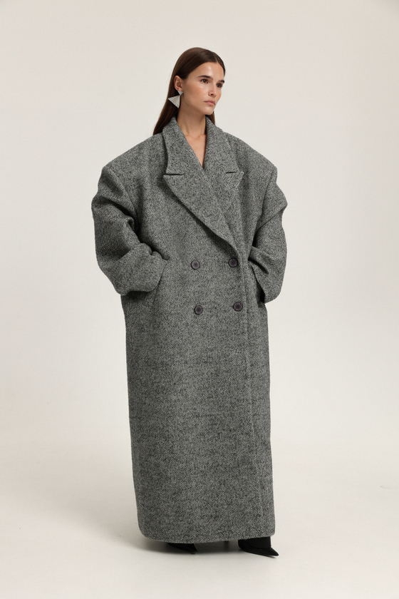 Пальто-пиджак макси