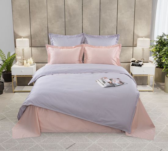 Двуспальный с европростынёй комплект постельного белья Волшебный свет сатин Legends