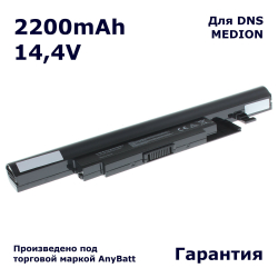 Аккумулятор AnyBatt 2200mAh для ноутбука DNS 0151435 (A32-B34, A41-B34)