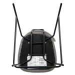 Стул полубарный Ant букле серый