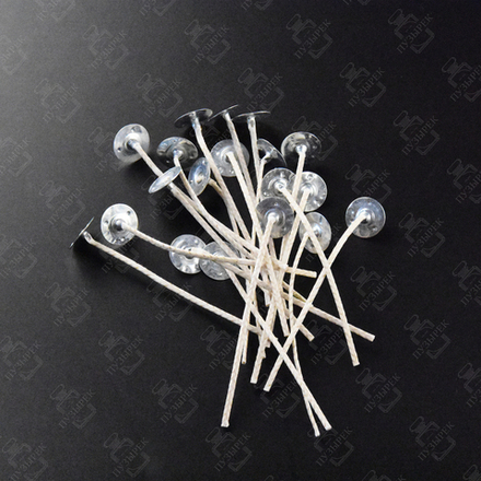 Фитиль из хлопка для свечей с фитиледержателем