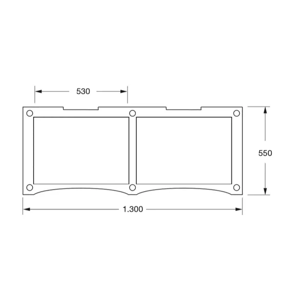 Creaktiv Big Reference Double 2-2 Black