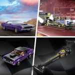 LEGO Speed Champions: Mopar Dodge//SRT Top Fuel Dragster and 1970 Dodge Challenger T/A 76904 — Mopar Dodge//SRT Top Fuel Dragster and 1970 Dodge Challenger T/A — Лего Спид чампионс Чемпионы скорости