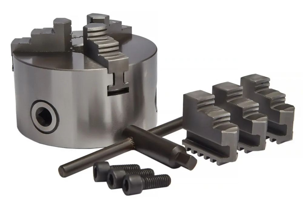 Токарный патрон К11-100 мм, трехкулачковый, самоцентрирующийся